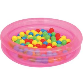 PISCINE GONFLABLE ENFANT BESTWAY 91 CM AVEC 50 BALLES MULTICOLORES