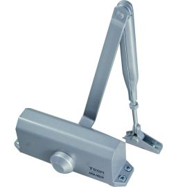 FERME-PORTE À BRAS COMPAS TESA CT500 EN MÉTAL ARGENT POUR PORTES LÉGÈRES EN ALUMINIUM ET PVC