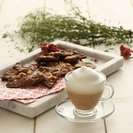 SERVICE À THÉ ROMA 12 PIÈCES EN VERRE 225 ML AVEC SOUCOUPES