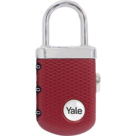 CADENAS À COMBINAISON RÉINITIALISABLE 31 MM ZINC ROUGE POUR BAGAGES