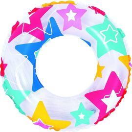 BOUÉE GONFLABLE ENFANT 3 À 5 ANS AVEC MOTIFS COLORÉS 50,8 CM