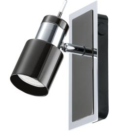 APPLIQUE MURALE LED NICKEL NOIR GU10 1X5 W DAVIDA