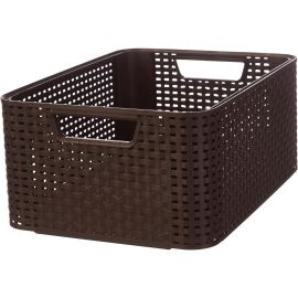 PANIER À LINGE CURVER ROTIN MARRON