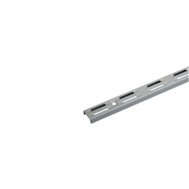 CREMAILLERE  DOUBLE GRIS ALUMUNIUM 2 M