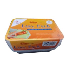 6 BOITES ALIMENTAIRES RECTANGULAIRES 500 ML FLASH