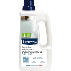 ENTRETIEN BRILLANT POUR SOLS EN PVC 1 LITRE STARWAX NETTOYANT SANS RINÇAGE