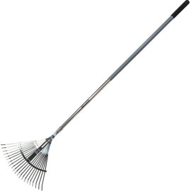 BALAI À GAZON RÉGLABLE EN ACIER AVEC MANCHE EN ALUMINIUM BELLOTA