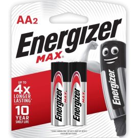 PILES ENERGIZER MAX AA PACK DE 2 LONGUE DURÉE ET PROTECTION ANTI-FUITE