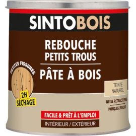 PÂTE À BOIS IMPERMÉABLE NATURELLE POUR RÉPARATION BOIS 500 GR