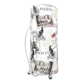 LAMPE À POSER CYLINDRIQUE À MOTIFS 28 CM