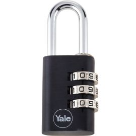 CADENAS À COMBINAISON NOIR EN ALUMINIUM 28 MM AVEC CODE VARIABLE YALE