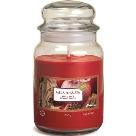 BOUGIE PARFUMÉE EN VERRE POMME CANNELLE BH 510 GRAMMES