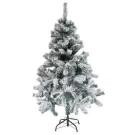 SAPIN DE LUXE FLOQUÉ 150 CM AVEC 276 TÊTES