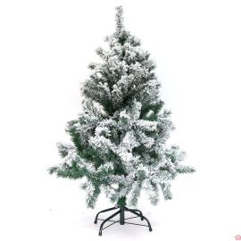 SAPIN DE LUXE FLOQUÉ 120 CM AVEC 226 TÊTES
