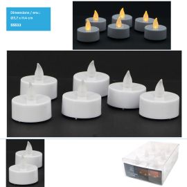 BOUGIE CHAUFFE PLAT LED 6 PIÈCES