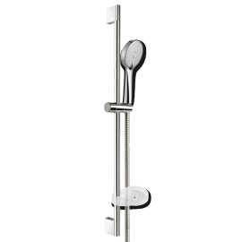 ENSEMBLE BARRE GLISSANTE 70 CM À 3 JETS ANTICALCAIRE