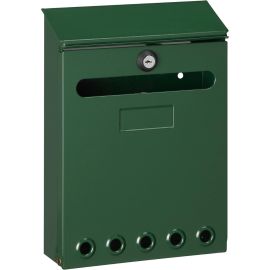 BOÎTE AUX LETTRES MISSIVE EN ACIER GALVANISÉ COULEUR VERTE AVEC SERRURE ET CLÉS