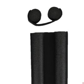 DESSOUS DE PORTE DOUBLE BOURRELET AMOVIBLE 93CM NOIR