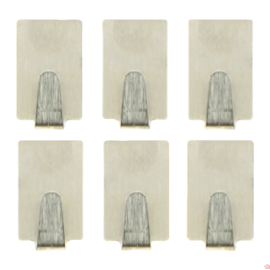 CROCHETS ADHÉSIFS X 6PCS