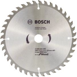 LAME DE SCIE CIRCULAIRE 184X2.2/1.4X20 40T ECO FOR WOOD