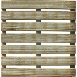 DALLE DE TERRASSE EN BOIS SALMA 50X50 CM PIN TRAITÉ AUTOCLAVE CLASSE 3