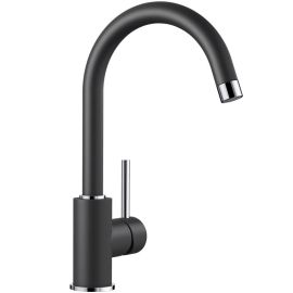 MITIGEUR BLANCO GRANIT ANTHRACITE AVEC BEC TOURNANT