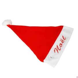 BONNET DE NOËL AVEC BRODERIE NOËL