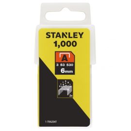 BOÎTE DE 1000 AGRAFES TYPE A 6 MM STANLEY