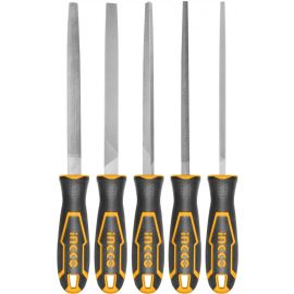 SET DE 5 LIMES EN ACIER 200 MM INGCO