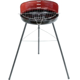 BARBECUE À CHARBON SUR PIEDS ROND EN ACIER ÉMAILLÉ DIAMÈTRE 40 CENTIMÈTRES LANZAROTE SOMAGIC