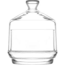BONBONNIÈRE EN VERRE TRANSPARENT LAV AVEC COUVERCLE 255 ML (28,5 CL)