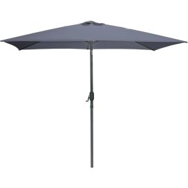 PARASOL INCLINABLE RECTANGULAIRE ANTHRACITE 2X3 M TOILE POLYESTER 200 G STRUCTURE ALUMINIUM – VENDU SANS SOCLE
