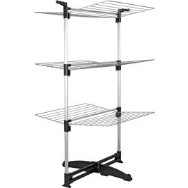 SÉCHOIR À LINGE VERTICAL CICLONE ALUMINIUM 40 MÈTRES 3 NIVEAUX ARGENT