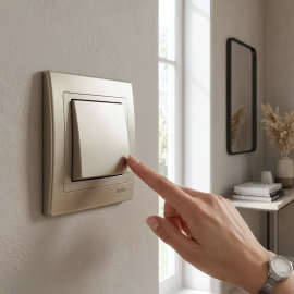 PLAQUE DE FINITION SIMPLE MODULAIRE POUR MÉCANISME ÉLECTRIQUE JADE ENCASTRÉ BLANC 85 X 85 MILLIMÈTRES