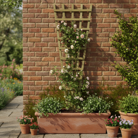 TREILLIS SEVILLA 180-600 X 1800 MM EN PIN SYLVESTRE TRAITÉ AUTOCLAVE CLASSE 3