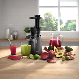 EXTRACTEUR DE JUS MOULINEX LENT À PRESSAGE À FROID VIS METALLIQUE INFINY PRESS REVOLUTION COLORIS ÉTAIN