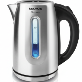 BOUILLOIRE ÉLECTRIQUE TAURUS SELENE 1,7L 2200W EN ACIER INOXYDABLE AVEC FILTRE ANTI-CALCAIRE ET ARRÊT AUTOMATIQUE