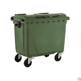 POUBELLE A DECHETS 660 L VERT JCOPLASTIC