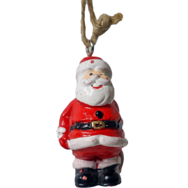 SUSPENSION PÈRE NOËL 6,5 CM DÉCORATION DE NOËL À SUSPENDRE