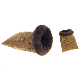 CACHE CACHE POUR ANIMAL 30x50 CM MARRON