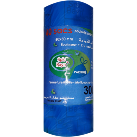 40 SACS POUBELLE SPICBAYN 30 L 60X50 CM