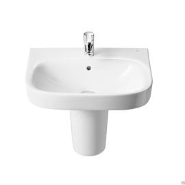 LAVABO CARRE 50 CM EN PORCELAINE - ROCA DEBBA