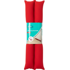 BOUDIN DE PORTE DOUBLE ISOLANT EN POLYESTER 85 CM ROUGE