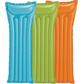 MATELAS DE PLAGE GONFLABLE 183 X 69 CM AVEC OREILLER INTÉGRÉ COULEURS VIVES