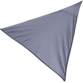 TOILE D’OMBRAGE TRIANGULAIRE ANTHRACITE 3 X 3 X 3 M EN POLYESTER 160 GR/M²
