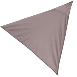 TOILE D’OMBRAGE TRIANGULAIRE TAUPE 3 X 3 X 3 M POLYESTER 160 GR/M²