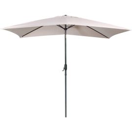 PARASOL INCLINABLE RECTANGULAIRE SABLE  2X3 M TOILE POLYESTER 200 G STRUCTURE ALUMINIUM – VENDU SANS SOCLE