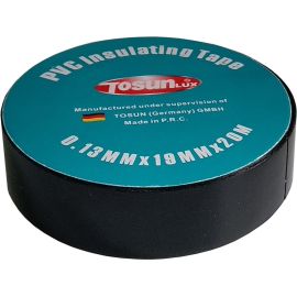 RUBAN ADHÉSIF ISOLANT NOIR GRAND FORMAT 20 M