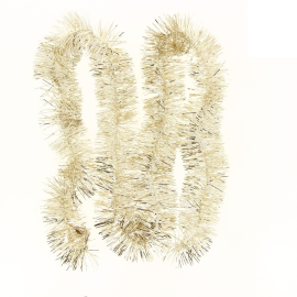 GUIRLANDE DE NOEL 2 M PAR 2 CHAMPAGNE 9CM*2PLY