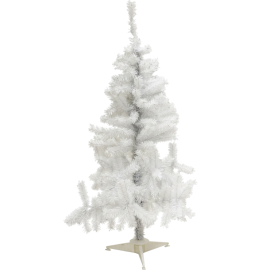SAPIN DE NOËL BLANC IRISÉ COLMAR 120 CM AVEC 200 BRANCHES